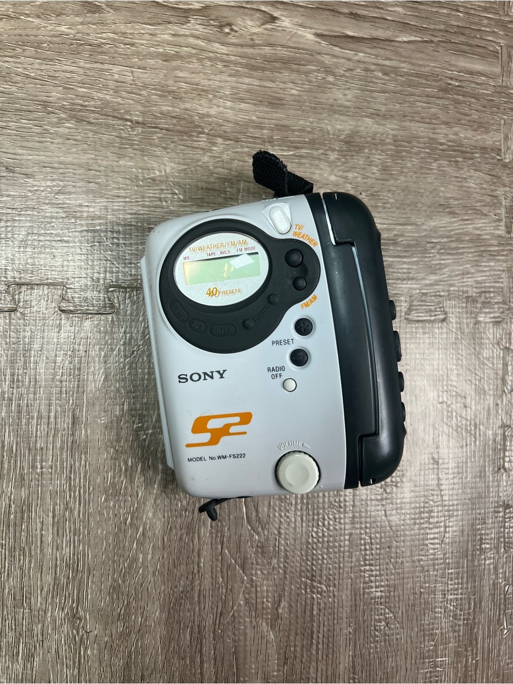 Sony Portable AM/FM S2 Sport Walkman Radio Cassette Player WM-FS222 For Parts
